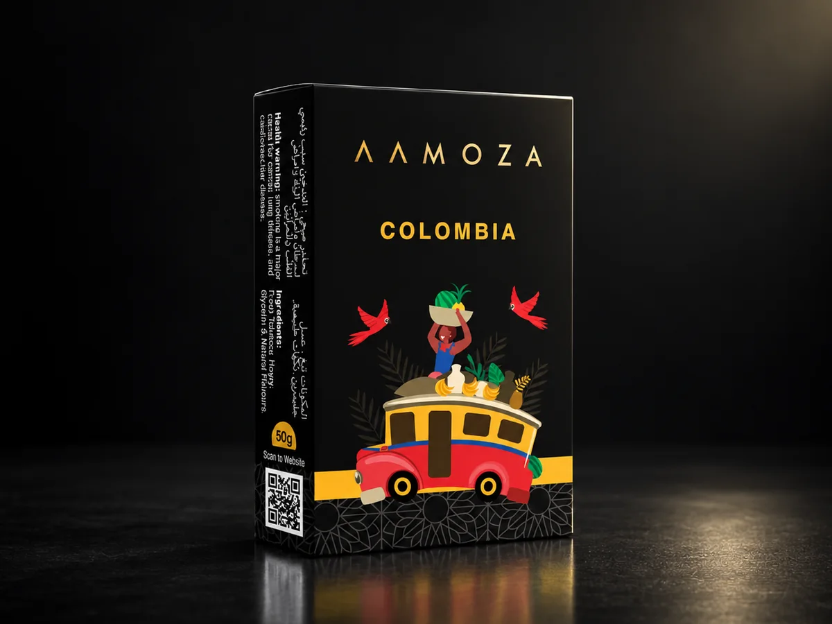 AAMOZA Colombia shisha tobacco, 50 g pack
