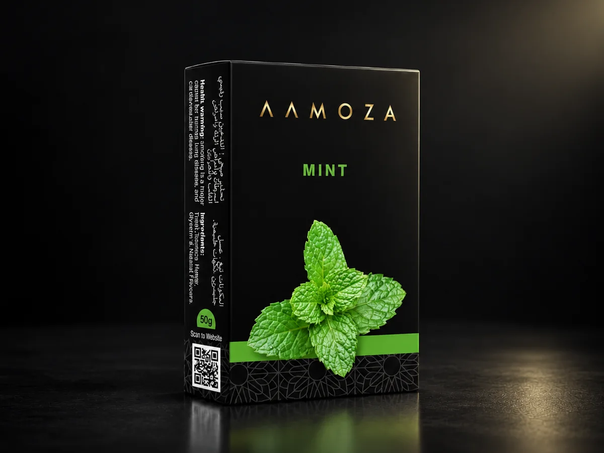 AAMOZA Mint shisha tobacco, 50 g pack