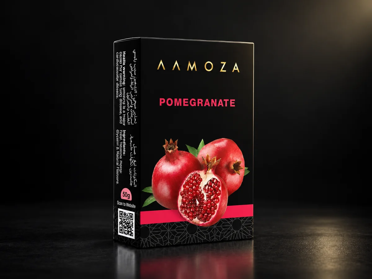 AAMOZA Pomegranate shisha tobacco, 50 g pack